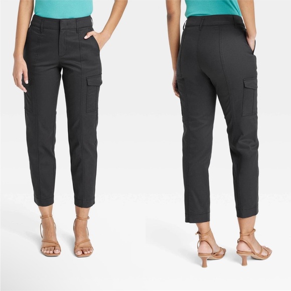 A New Day Women's Effortless Chino Cargo Pants Size 12 - Picture 3 of 4